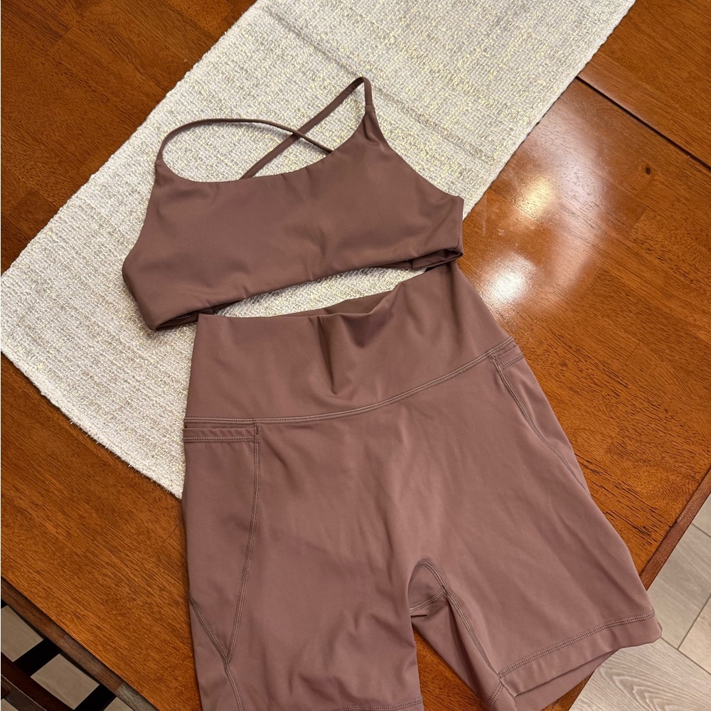 Brown Women's Activewear Set